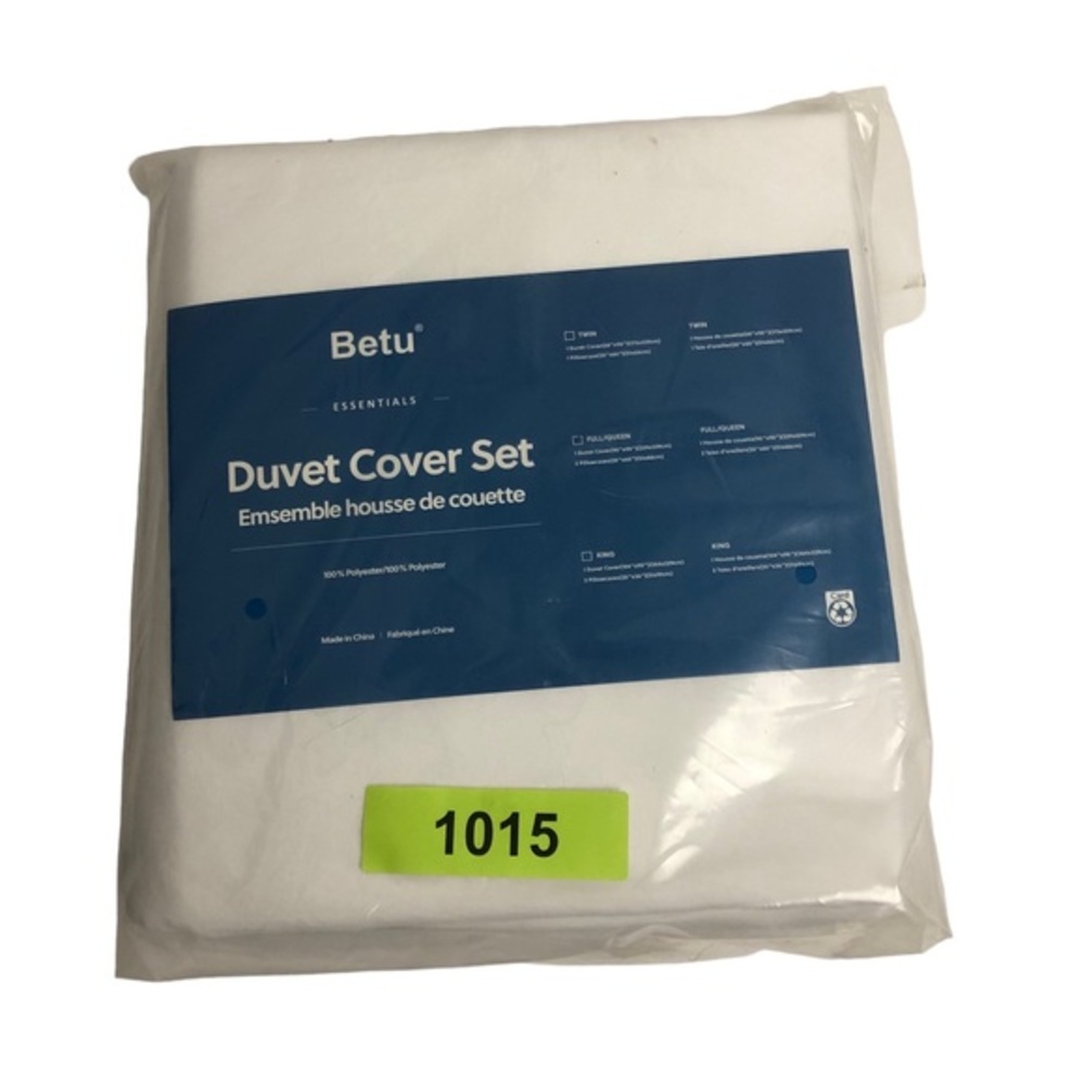 Betu FULL/QUEEN Duvet Cover Set. New